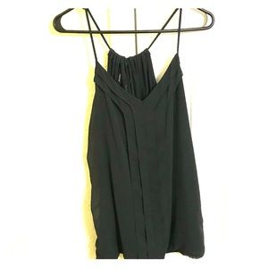 Charcoal gray tank with keyhole back